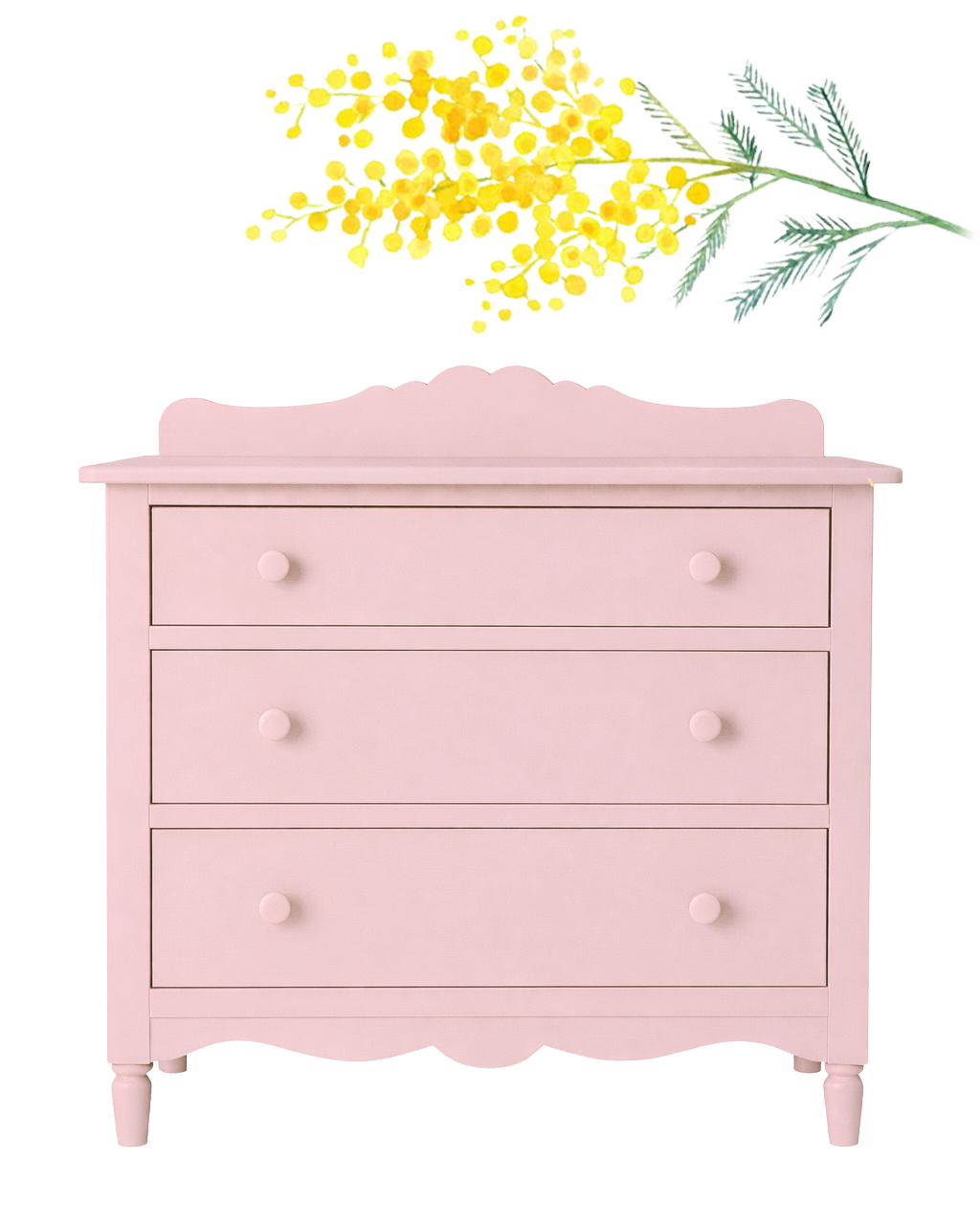 pastel color dresser Rainbow Solid Pine Chest of Drawers, Custom Order