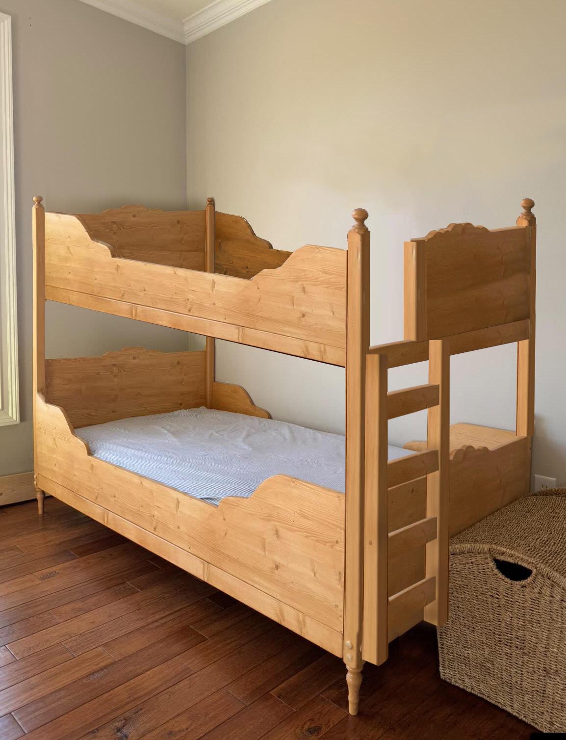 Bunk Vintage Style Sleigh Bed