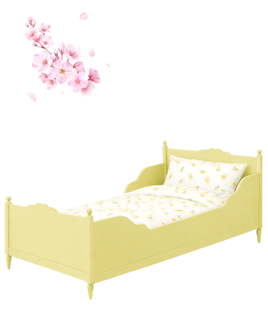 Painted Vintage Style Sleigh Bed