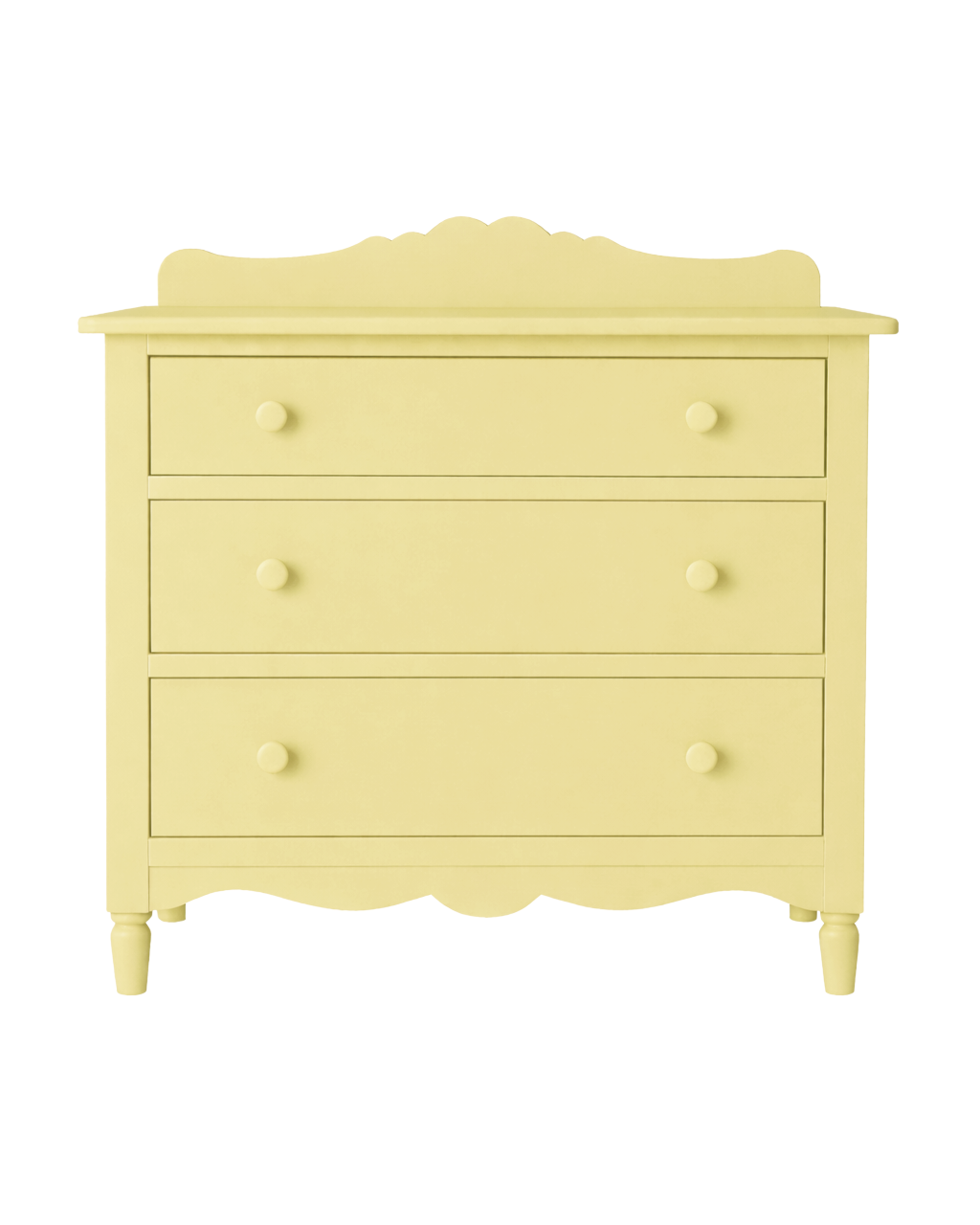 pastel yellow dresser Chalk Paint a Yellow Dresser