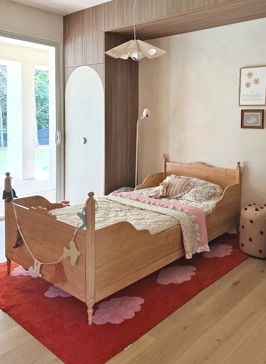 Toddler vintage design Sleigh Bed