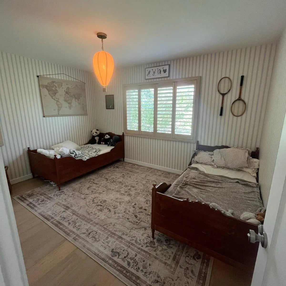 Toddler Vintage design Sleigh Bed, antique pine, any color - Stepini Home