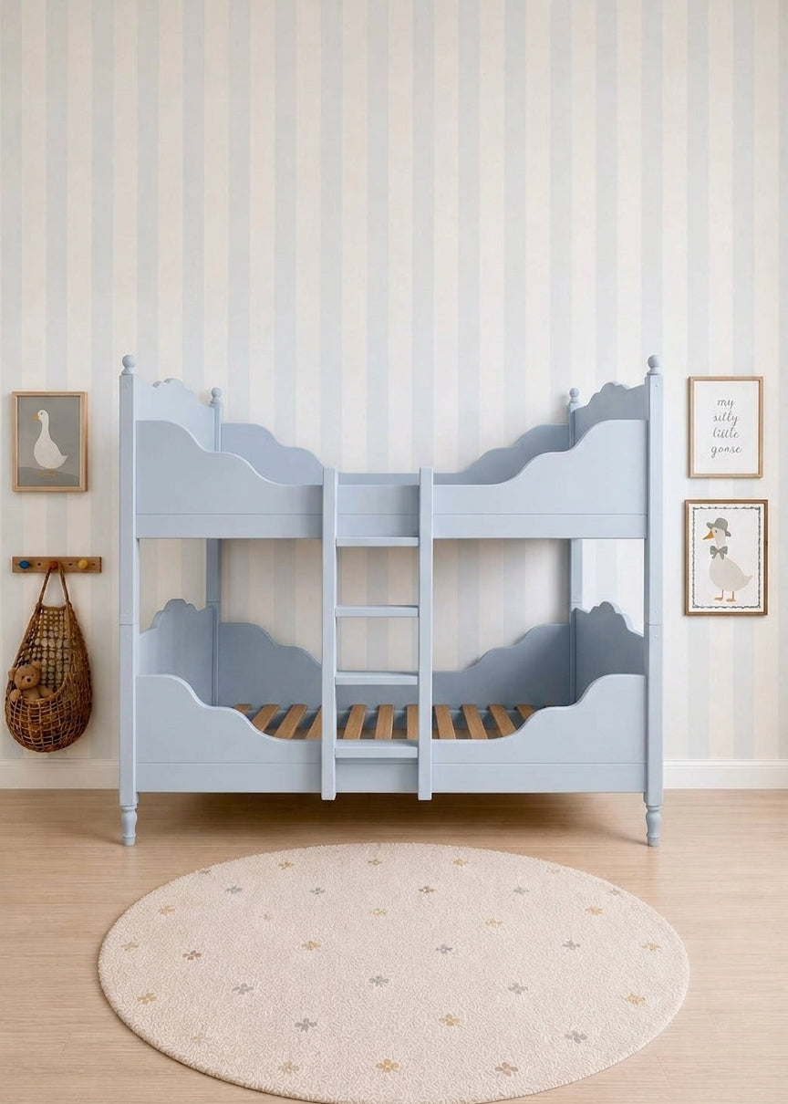 Painted Bunk Vintage Style Sleigh Bed