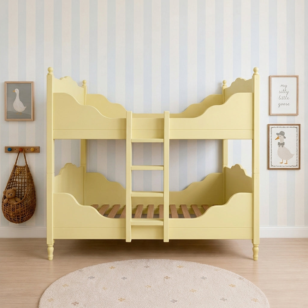 Painted Bunk Vintage Style Sleigh Bed